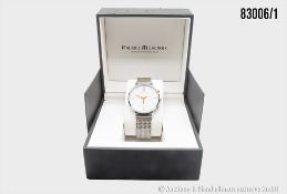 Maurice Lacroix Herrenuhr Eliros, Chronograph, Quarz, weißes Ziffernblatt, Gebrauchs- ...