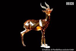 Swarovski Kristallfigur Gazelle, 2018 SCS, L ca. 8 cm, Z ...
