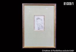 Zille, Heinrich (1858 - Berlin, 1929) Kohle auf Papier, verso auf einem ...