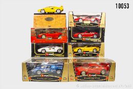 Bburago Modellautos, überwiegend Ferrari, dabei Ferrari 360 Modena, Ferrari 550 ...
