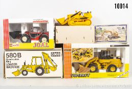 Modellfahrzeuge, dabei Joal CAT 918F, Manitou MLT 633-120 LS, NZG Atlas 1200 usw., ...