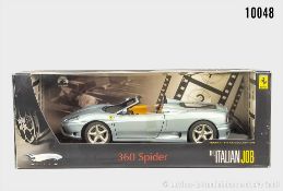 Hotwheels Elite Ferrari 360 Spider, limitiert 1827/5000, Metall, 1:18, Z 0, OVP teils ...