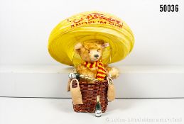 Steiff Teddybär Ballonfahrer, Mohair, KFS, Nr. 670619, Zertifikat limitierte Auflage ...