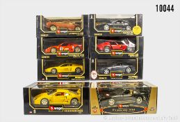 Bburgao Modellfahrzeuge, überwiegend Ferrari Modelle, u.a. 3004 Testarossa, 3036D ...