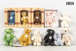 Steiff Club Teddybären, Mohair, KFS, 1999, 2000, 2001, 2003, 2009, 2010, 2011, 2012, ...