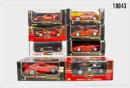 Bburgao Ferrari Modelle, u.a. 3358 Ferrari 360 Modena, 3352 Ferrari F50 usw., Metall, ...