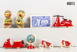 Konv. Anspitzer, dabei 2x Hadinor 326, Globus als Anspitzer, Blech/ Kunststoff, L bis ...