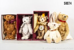 Steiff Teddybären, Mohair, dabei Teddy Clown, Nr. 420023, Teddy Baby, Nr. 420016 usw., ...
