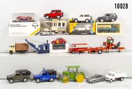 Konv. Modellfahrzeuge, dabei Solido Racing 1937 Opel GTF 1978, Top Model Ferrari 375 ...