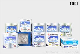 Gemini Jets Flugzeugmodelle, dabei DC-8-21, Philippines DC-8-53, Quantas Boeing 707, ...