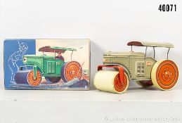 Tipp-Co Straßenwalze, Nr. 610, Blech, Uhrwerk, L ca. 20 cm, Z 0-1, ...