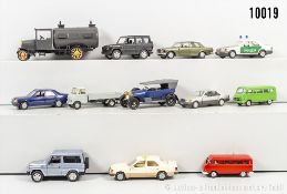 Cursor Modellfahrzeuge, dabei 1084 Mercedes-Benz 200-300E, Hanomag Henschel Transporter ...