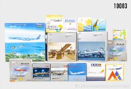Flugzeugmodelle, dabei Herpa, StarJets usw., Metall, 400, Z 0-2, ...