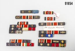 Konv. 9 1957er Feldspangen, teilw. seltene Auszeichnungen, gemischter ...