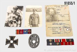 aus dem Nachlass des Trägers des DKiG Major Günther Hoffmann, EK 1 1939, Allgemeines ...