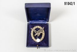 Fliegerschützenabzeichen, Buntmetallausf., Hersteller "C. E. Juncker Berlin SW", ...
