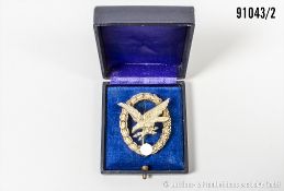 Fliegerschützenabzeichen, Buntmetallausf., Hersteller "Imme & Sohn Berlin", im ...