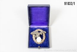 Beobachterabzeichen, Buntmetallausf., Hersteller "A", im dazugehörigen Etui, mit ...