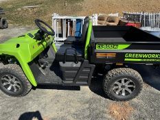 2022 Greenworks CU400W Commercial Work Utility Vehicle DEMO UNIT