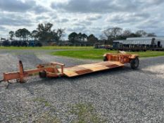 Towable Dual-Line Pipe Road Crossing Trailer
