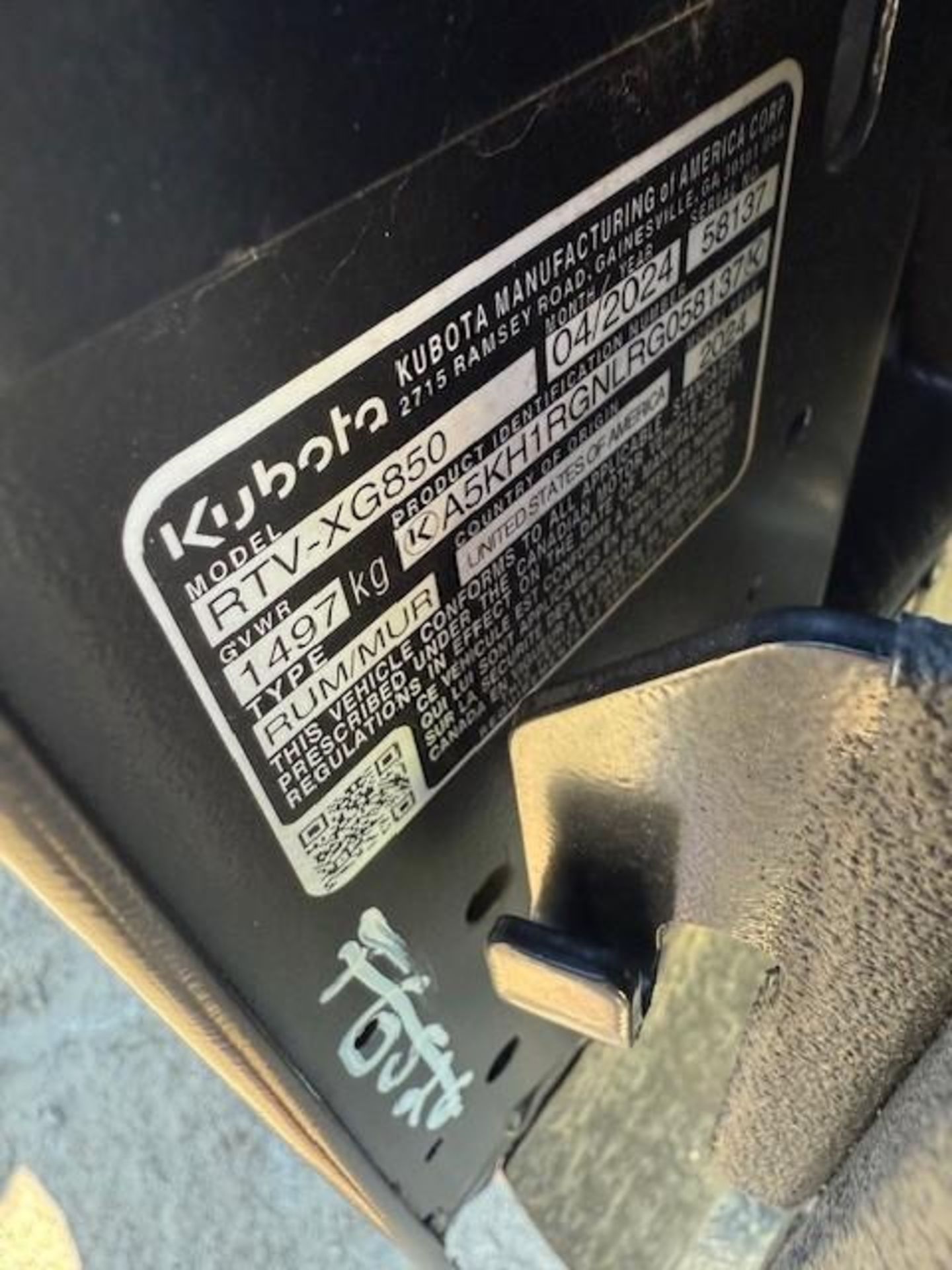 2024 Kubota RTXG850 GLAS24-A - Image 4 of 4