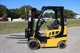 2017 Yale GLC050VX 3,500 lb LPG Forklift - Powershift, Aux Hydraulics