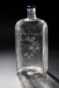 Bergbau-Flasche mit Blaurand