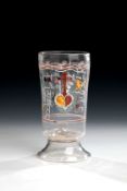 Fußbecher mit Arma Christi