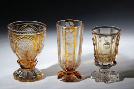 Konvolut drei Fußbecher