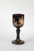 Pokal mit Szene einer Kinderstube