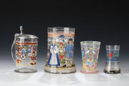 Konvolut zwei Krüge und zwei Becher