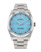 Rolex Oyster Perpetual 41mm Tiffany Blue Dial 124300 2022 Year Box & Card