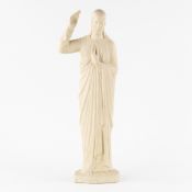 George Minne (1866-1941) 'Christ with a Sacred Heart', patinated plaster.
