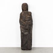 A Wood-Sculptured Madonna and Child, 16th/17th C.