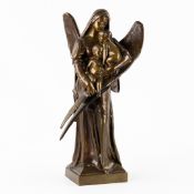 Henri Louis Levasseur (1853-1934) 'La Charité', patinated bronze.
