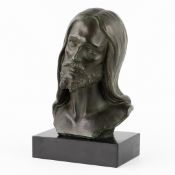 A Terracotta Bust of Jesus Christ, signed G. Marton.
