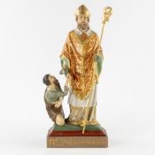 Saint Julian, a Patinated Plaster Statue, Gothic Revival.