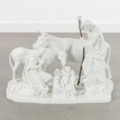 Vista Alegre, a fine bisque porcelain nativity scene. 20th C.