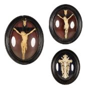 Three large oval frames with Corpus Christi, Meerschaum or Pipe Clay.