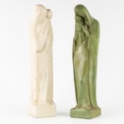 Antoon Van Parijs (1884-1968) and  Karel Laloo (1883-1957)  'Madonna and Child', two plaster sculptu