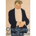 Paul Haase | Plakat Otto Reutter | Farblithographie | 1910