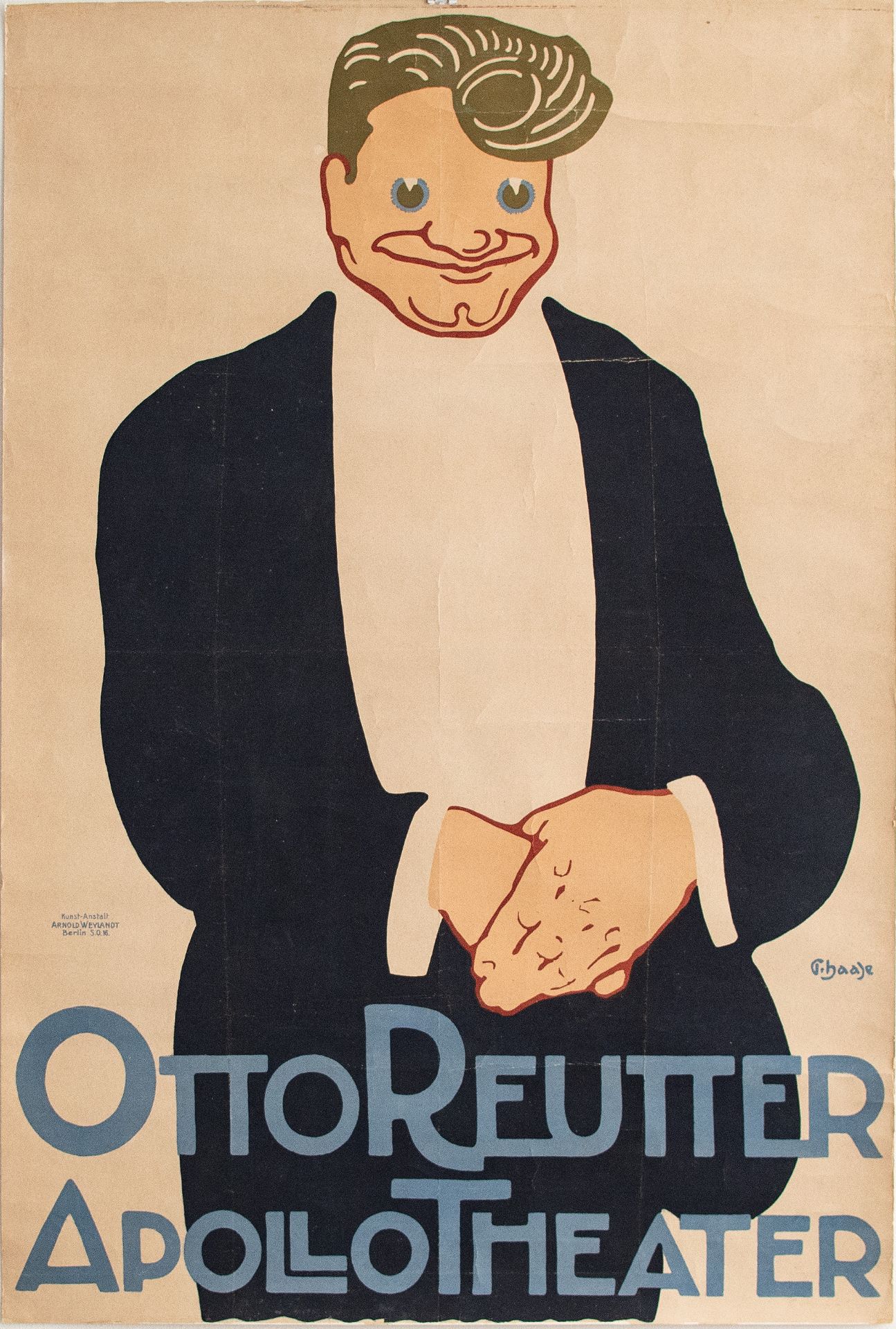 Paul Haase | Plakat Otto Reutter | Farblithographie | 1910