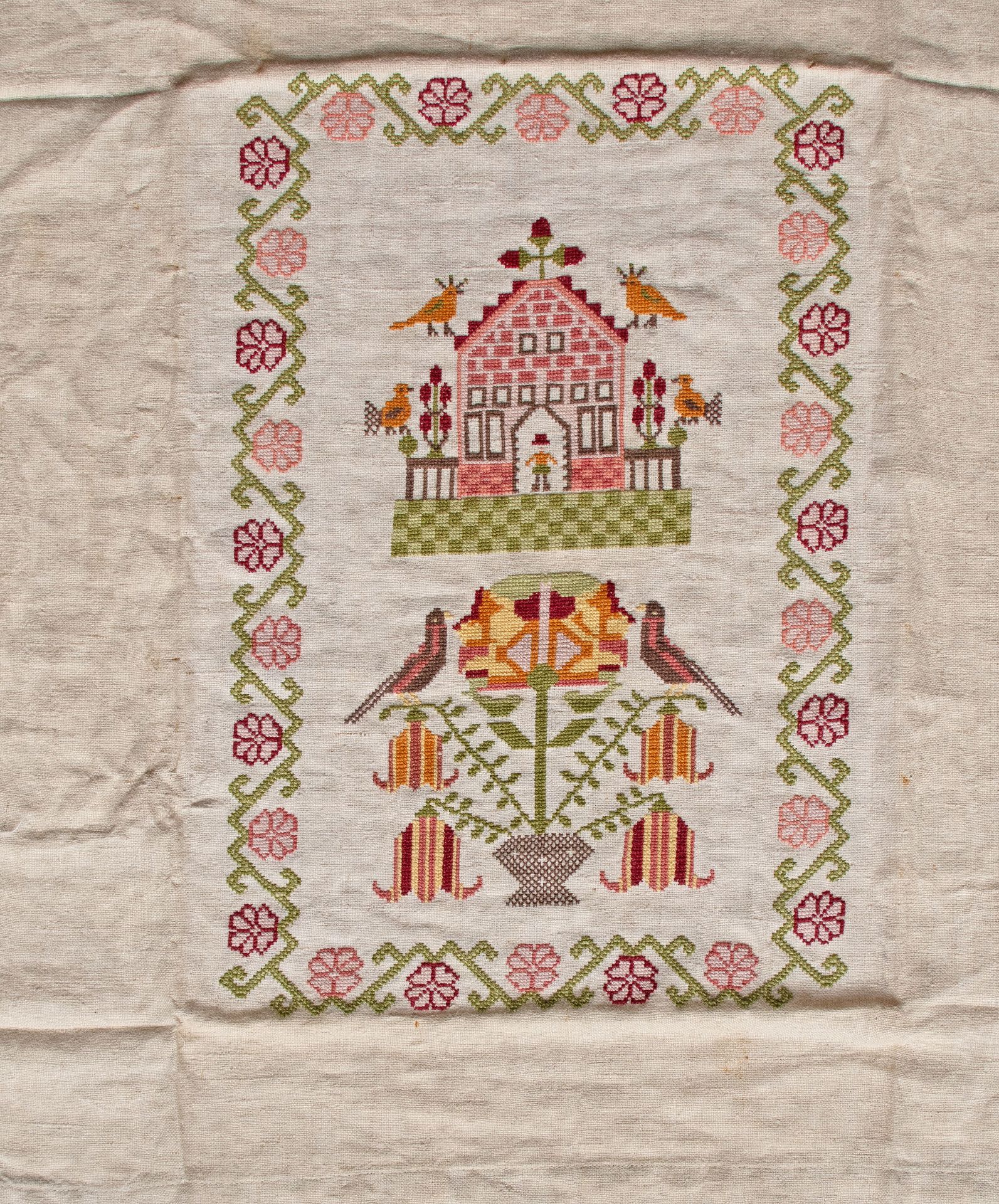 Englisch | Tuch | Embroidery | 19 Jhd.