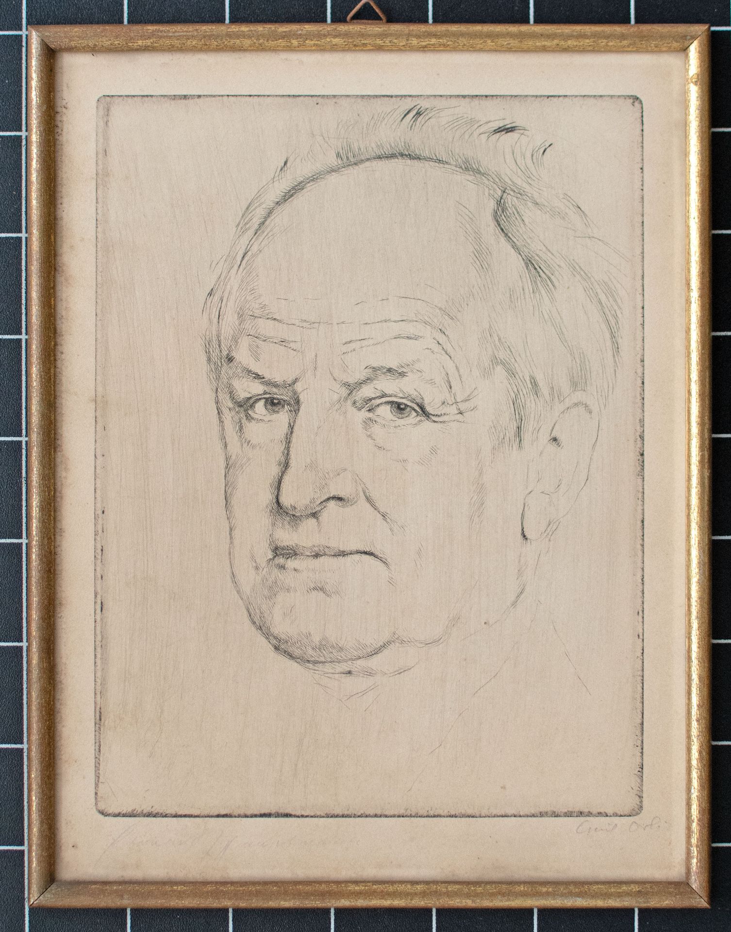 Emil Orlik | Gerhart Hauptmann | Kaltnadelradierung | Ca. 1924 - Bild 3 aus 4