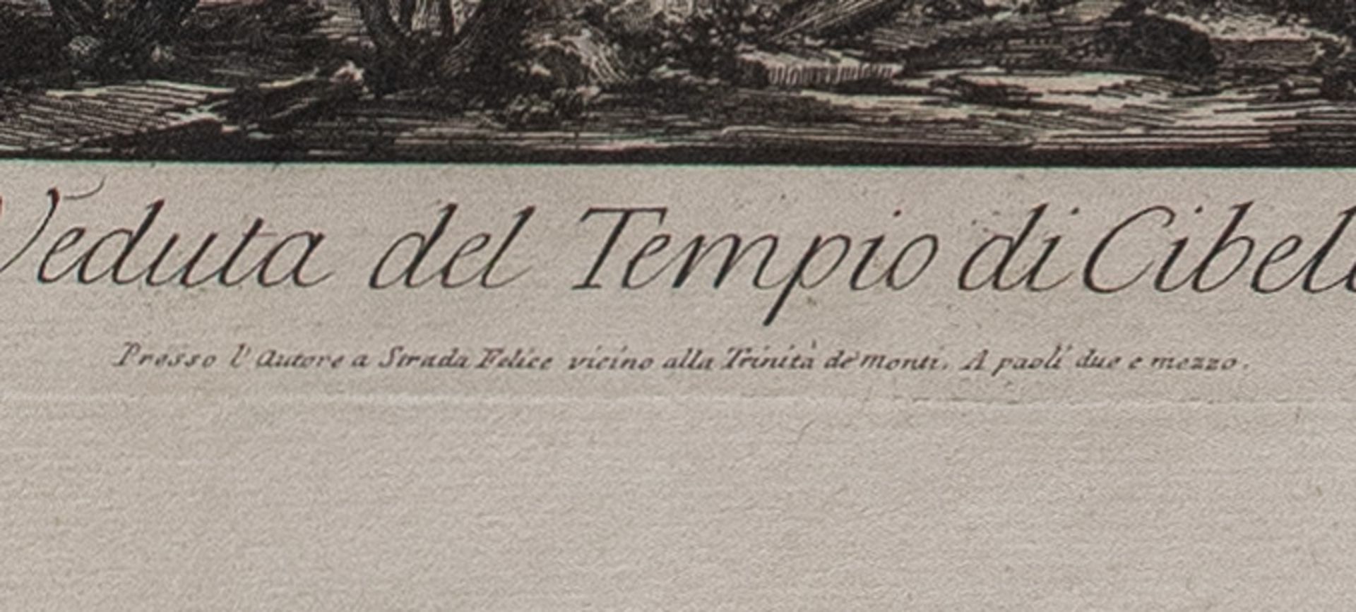 Giovanni Battista Piranesi | Veduta del Tempio di Cibele | Radierung | Ca. 1758 - Bild 5 aus 5