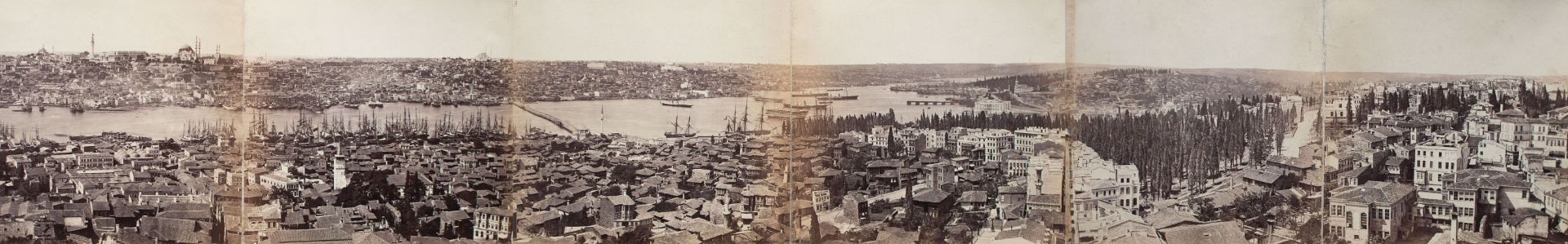 Basile (Vassilaki) Kargopoulo | Panorama von Konstantinopel | Fotografie | Um 1870 - Bild 6 aus 9