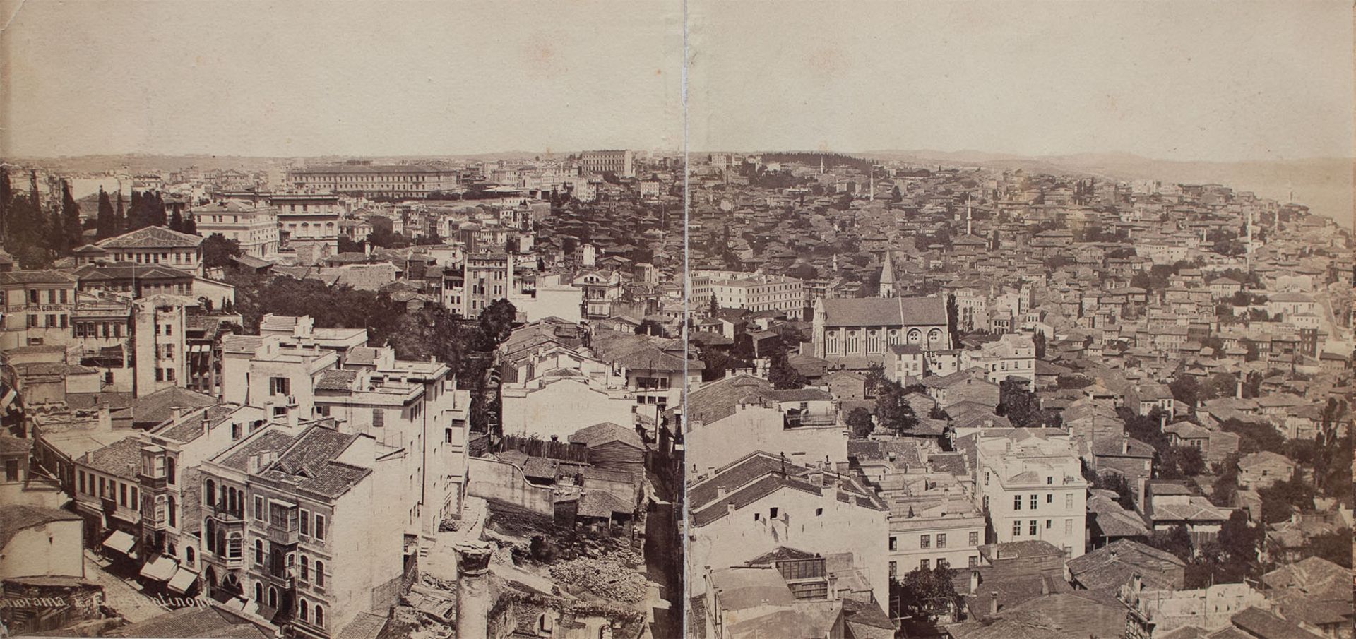 Basile (Vassilaki) Kargopoulo | Panorama von Konstantinopel | Fotografie | Um 1870 - Bild 7 aus 9