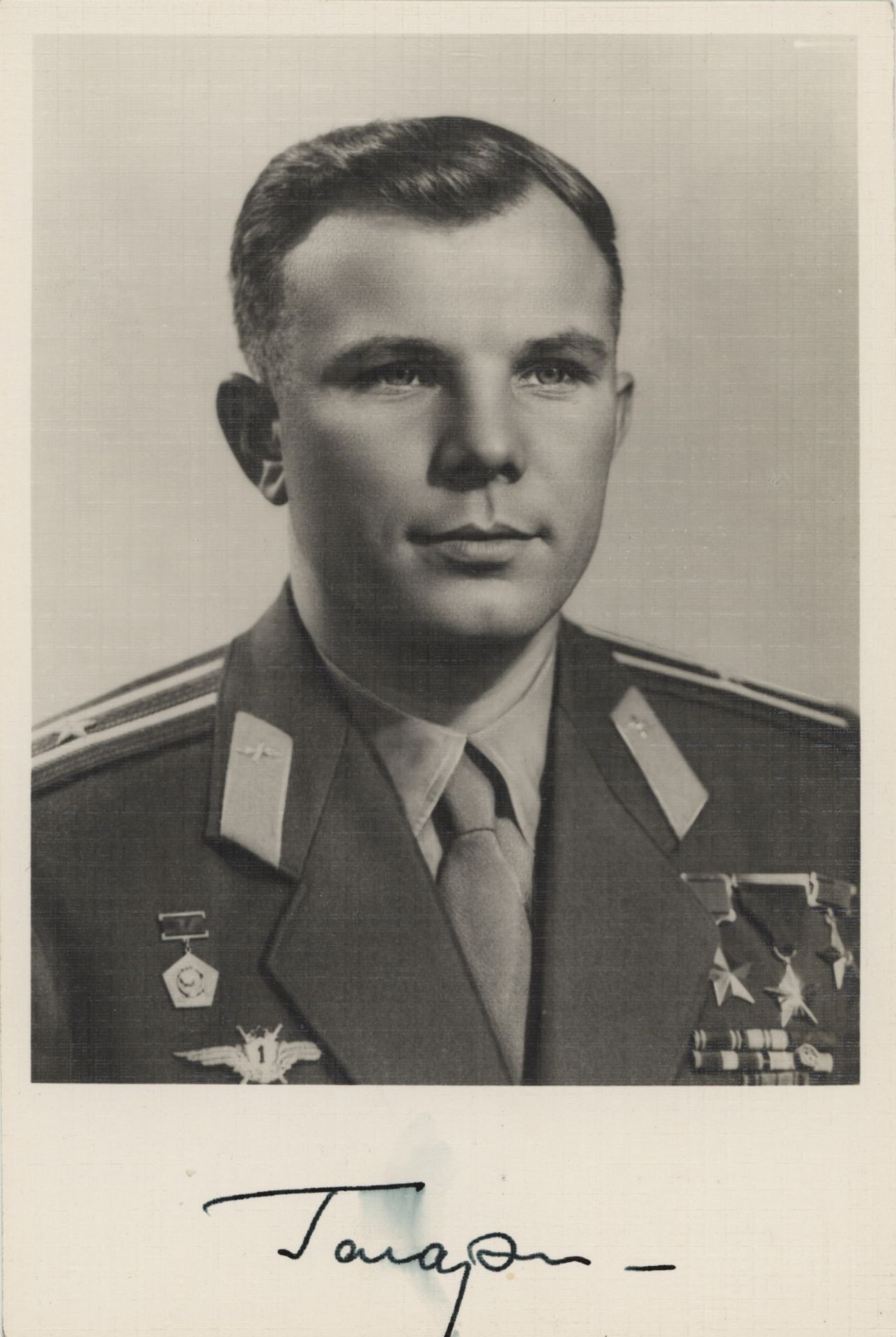 Juri Gagarin | Autogramm | Fotodruck | 1965