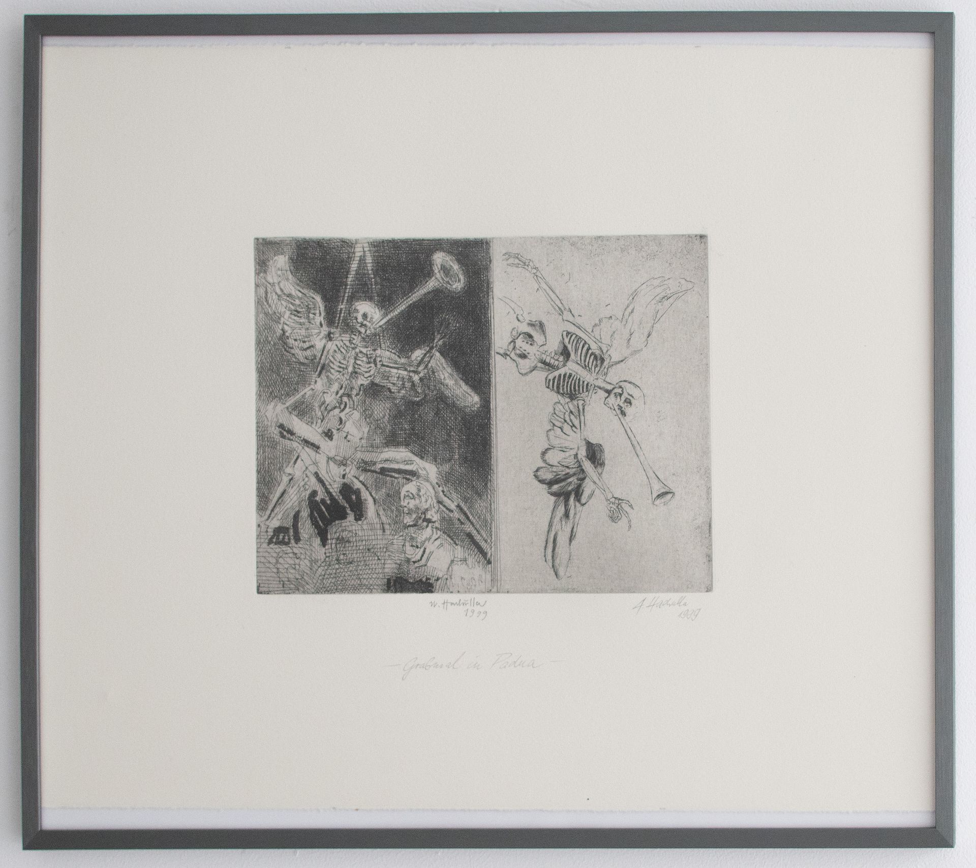 Ulrich und Andreas Hachulla | Grabmal in Padua | Radierung mit Aquatinta | 1999 - Bild 3 aus 3