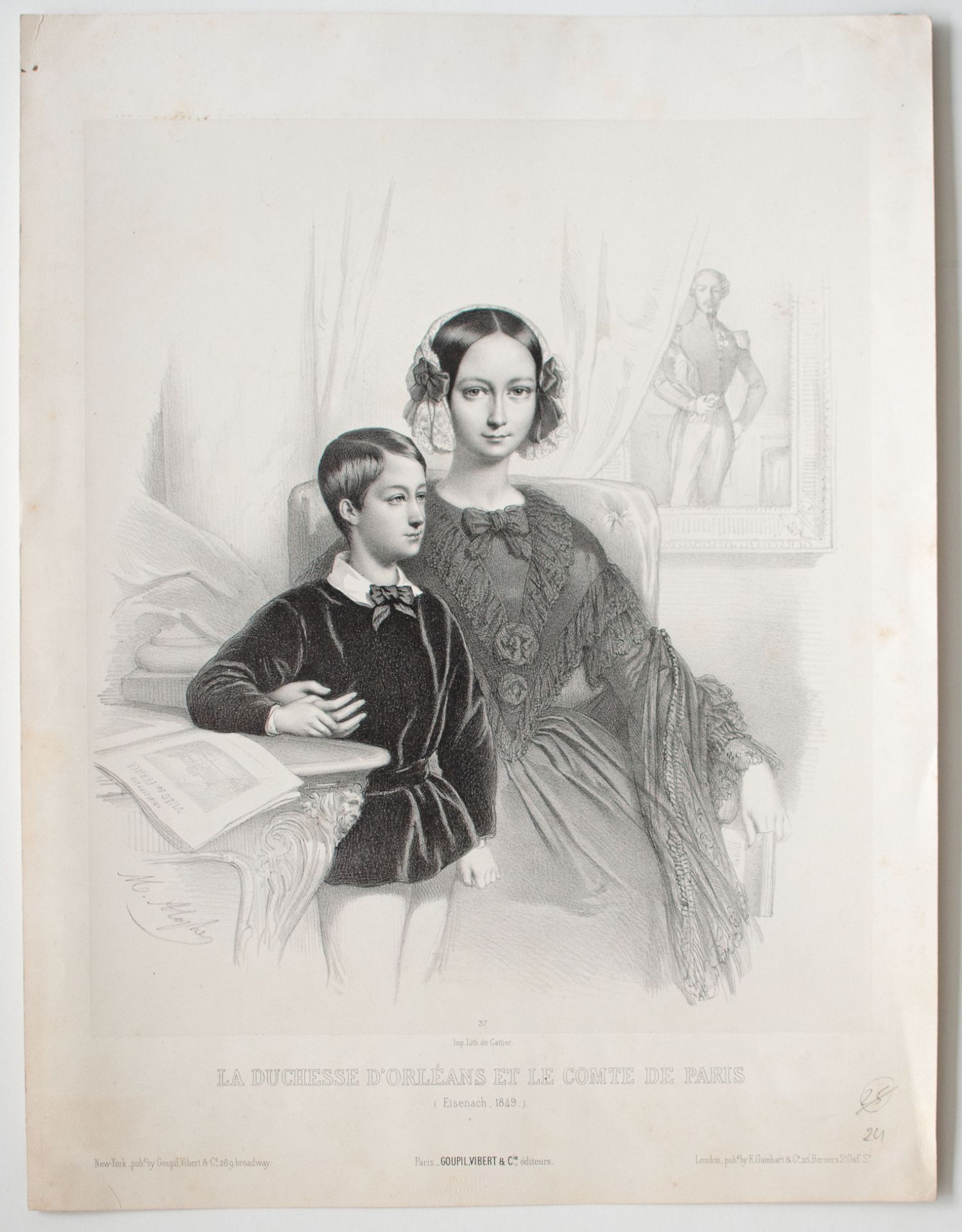 Diverse | Porträts | Druckgrafiken, z.T. koloriert | 19. Jhd. - Bild 5 aus 12